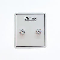 7mm Cubic Zirconia Solitaire Stud Earring