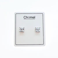 6mm Cubic Zirconia Solitaire Stud Earring