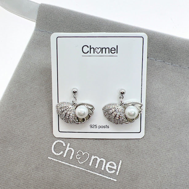 Shell Cubic Zirconia Earring