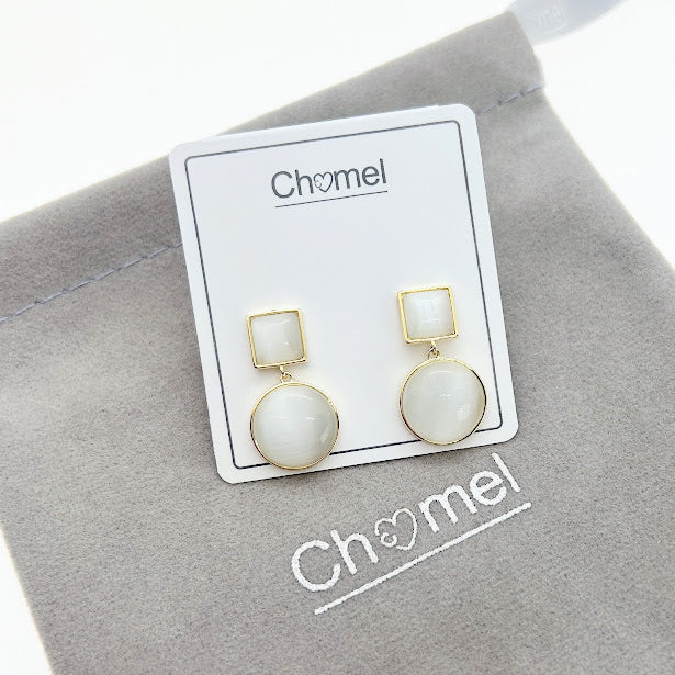 Simulated Moonstone Earrings