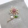 Flower Freshwater Pearl Brooch