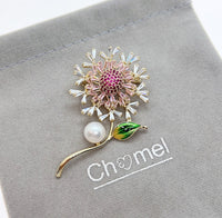 Flower Freshwater Pearl Brooch