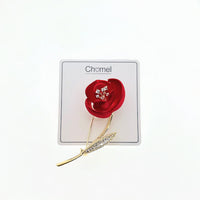 Flower Cubic Zirconia Brooch