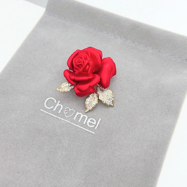 Flower Cubic Zirconia Brooch