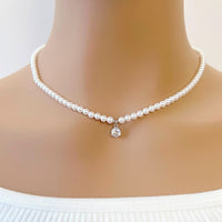 Simulated Pearl Necklace