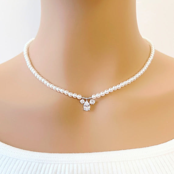 Simulated Pearl Necklace