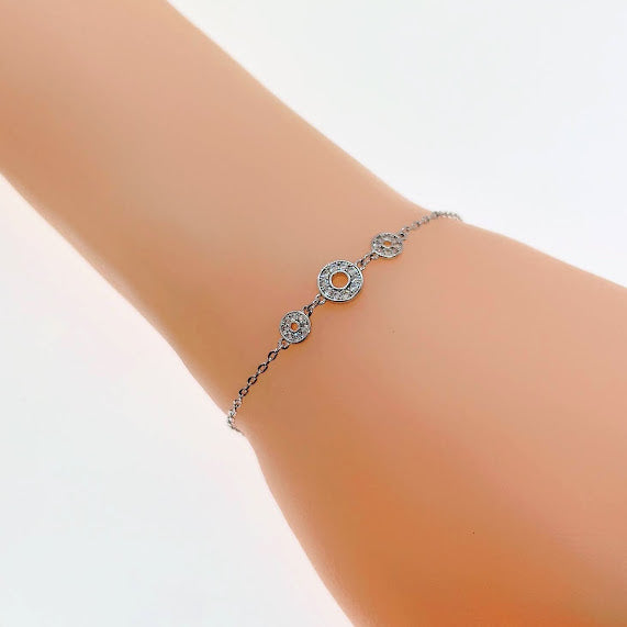 Circles Cubic Zirconia Bracelet