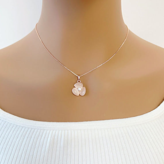 Flower Simulated Moonstone Set