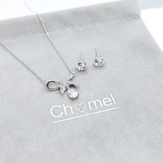 Ribbon Cubic Zirconia Set