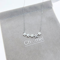 Flower Cubic Zirconia Necklace