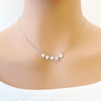 Flower Cubic Zirconia Necklace