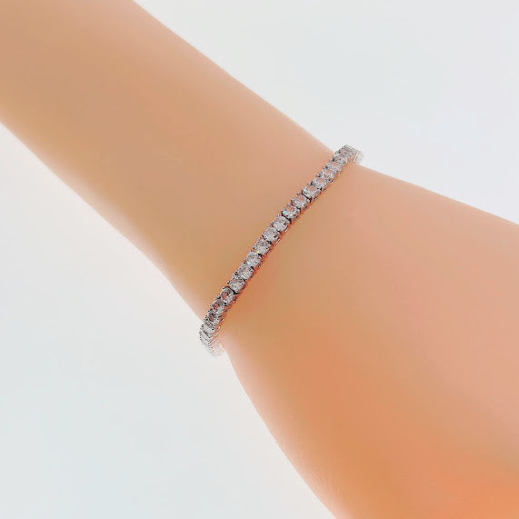 Cubic Zirconia 3mm Tennis Bracelet