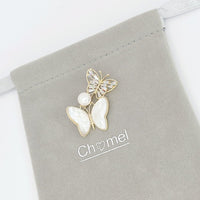 Butterfly Freshwater Pearl Brooch