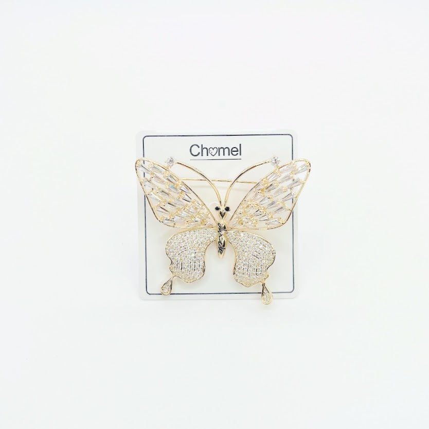 Butterfly Cubic Zirconia  Brooch