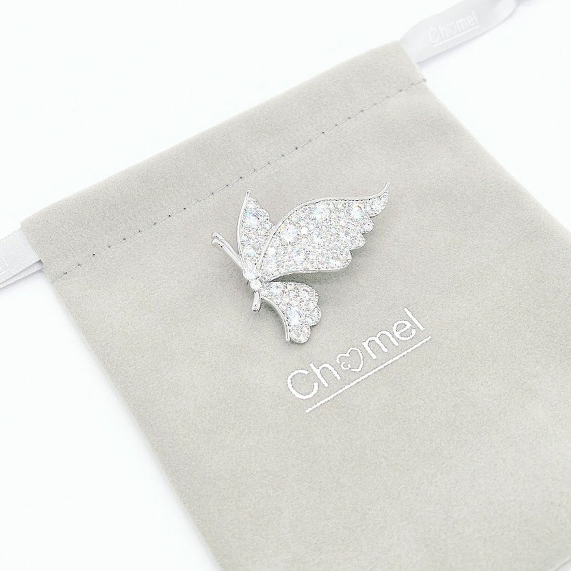 Butterfly Cubic Zirconia  Brooch