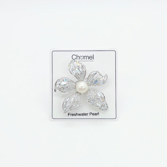 Flower Freshwater Pearl Brooch