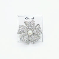 Petal Bow Freshwater Pearl Brooch