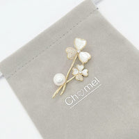 Flower Freshwater Pearl Brooch