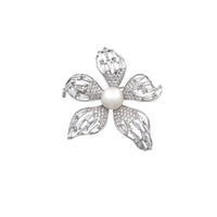 Flower Freshwater Pearl Brooch