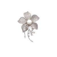 Flower Freshwater Pearl Brooch