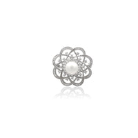 Flower Freshwater Pearl Brooch