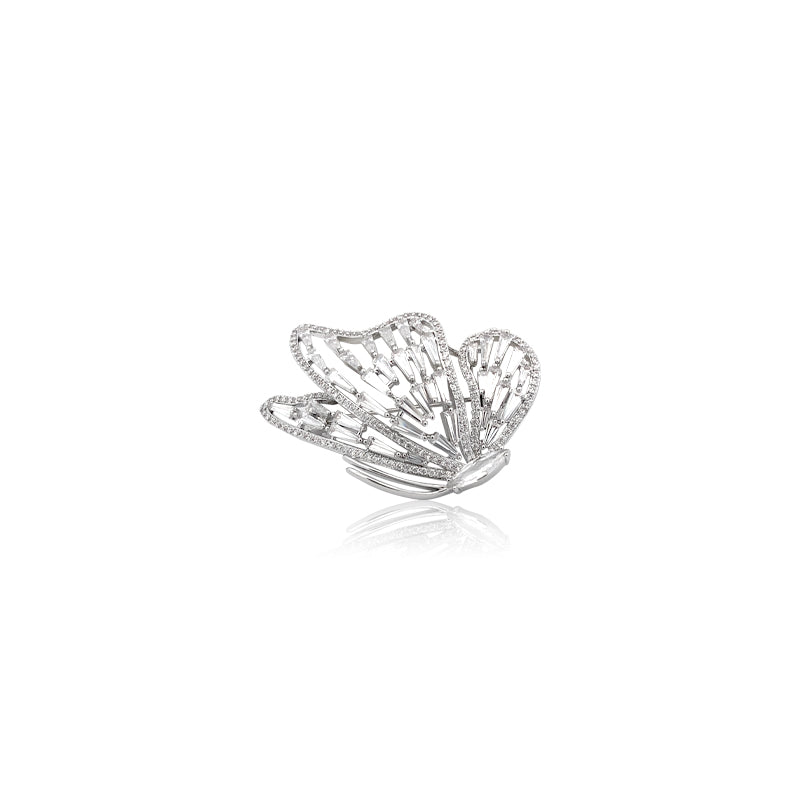 Butterfly Cubic Zirconia  Brooch