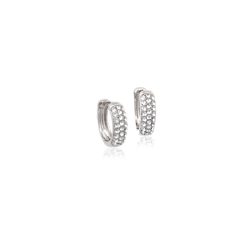 Cubic Zirconia Hoop Earrings