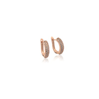 Cubic Zirconia Hoop Earrings