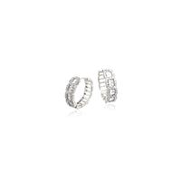 Cubic Zirconia Hoop Earrings