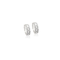 Cubic Zirconia Hoop Earrings