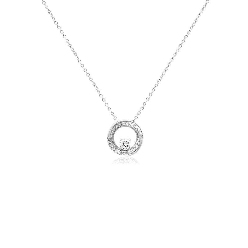 Round Cubic Zirconia Pendant