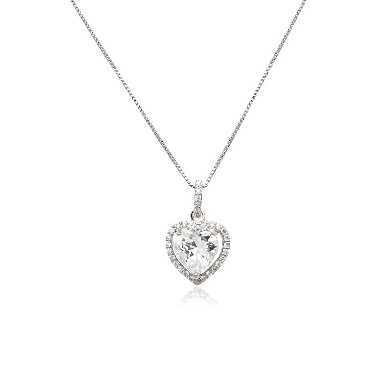 Heart Cubic Zirconia Necklace