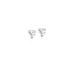 Heart 5mm Cubic Zirconia Stud Earring