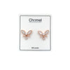 Butterfly Mother Of Pearl & Cubic Zirconia Earrings