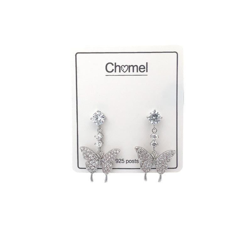 Butterfly Cubic Zirconia Earrings