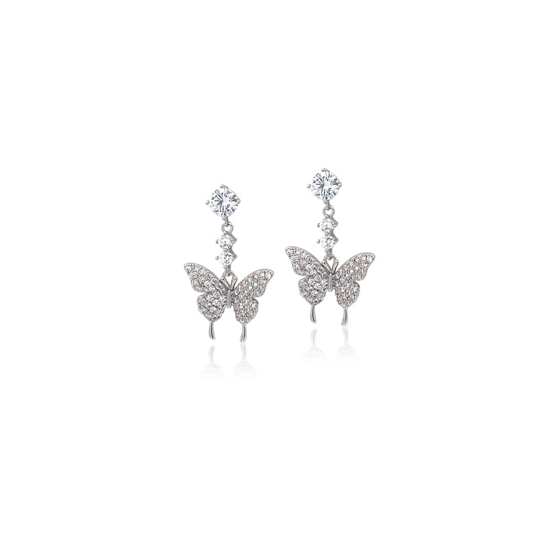 Butterfly Cubic Zirconia Earrings