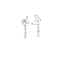 Butterfly Mother Of Pearl & Cubic Zirconia Earrings