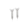 Ribbon Cubic Zirconia Earrings