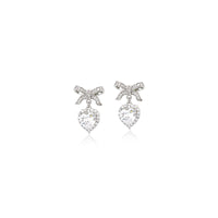 Ribbon Cubic Zirconia Earrings