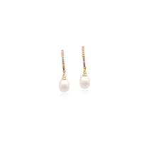 Freshwater Pearl Hoop Earrings