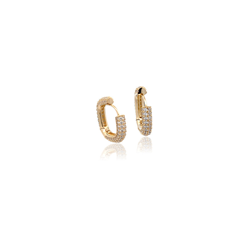 Cubic Zirconia Hoop Earrings