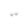 Simulated Pearl 6mm Button Earring.