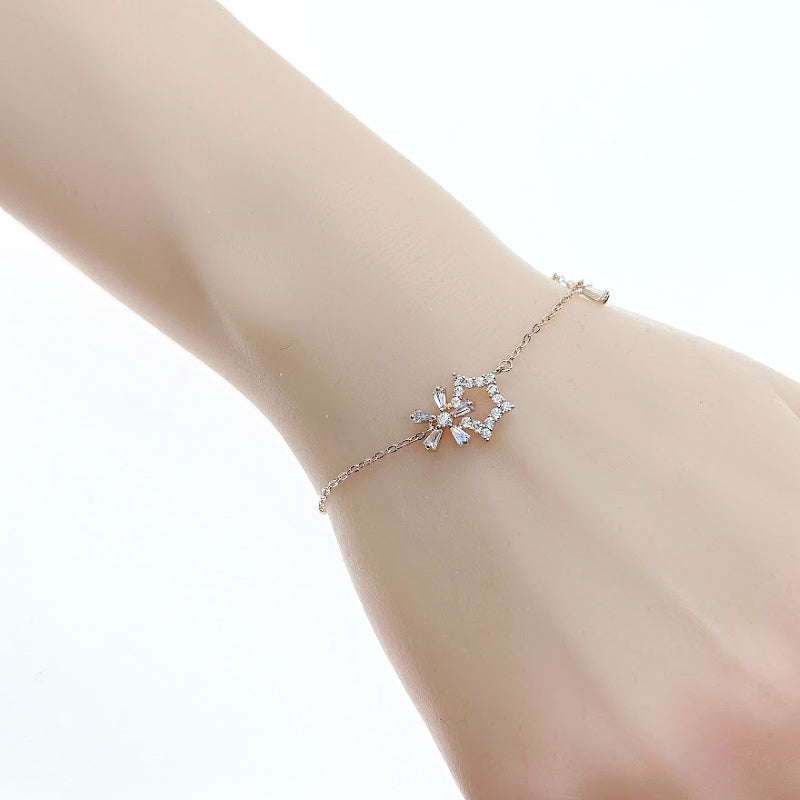 Star & Flower Cubic Zirconia Bracelet - CHOMEL