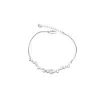 Ribbon Cubic Zirconia Bracelet.