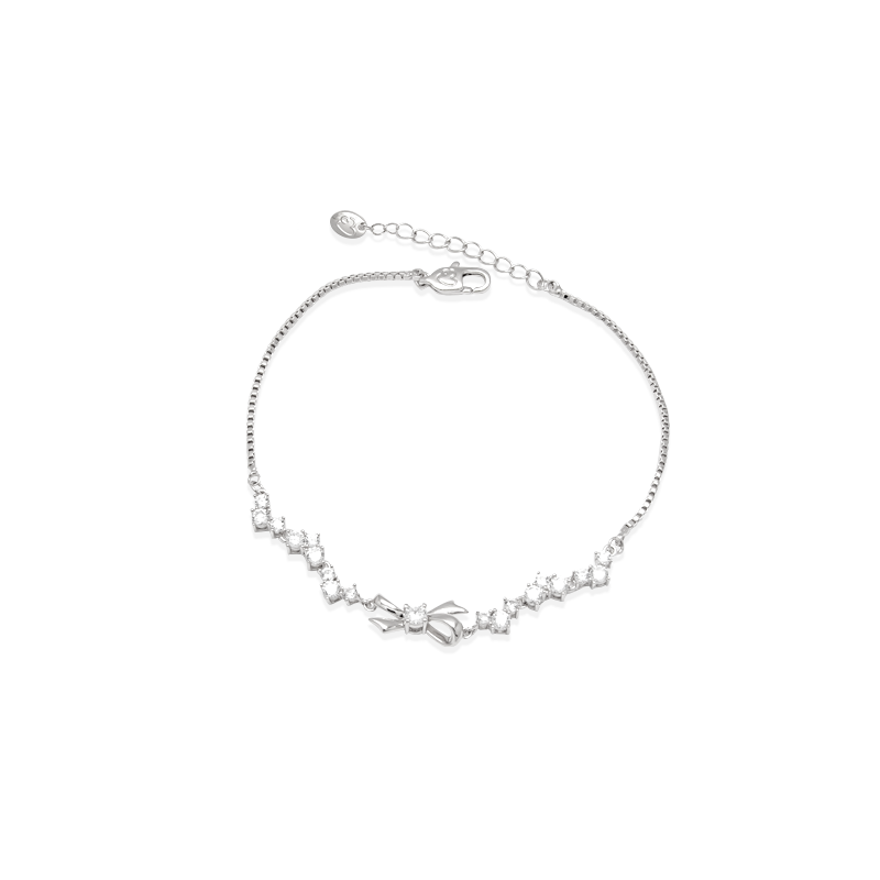 Ribbon Cubic Zirconia Bracelet.