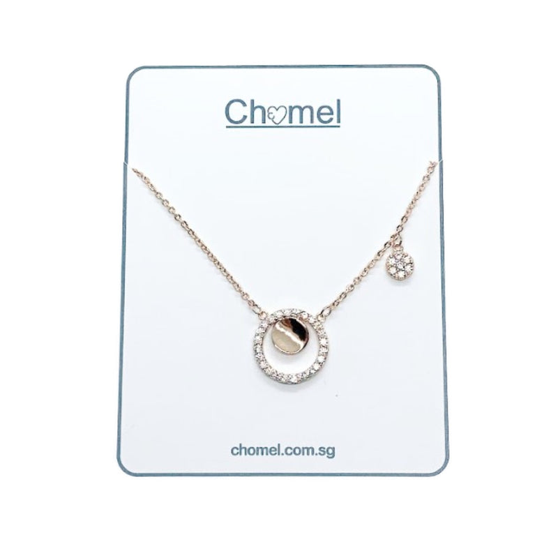 Round Cubic Zirconia Necklace.