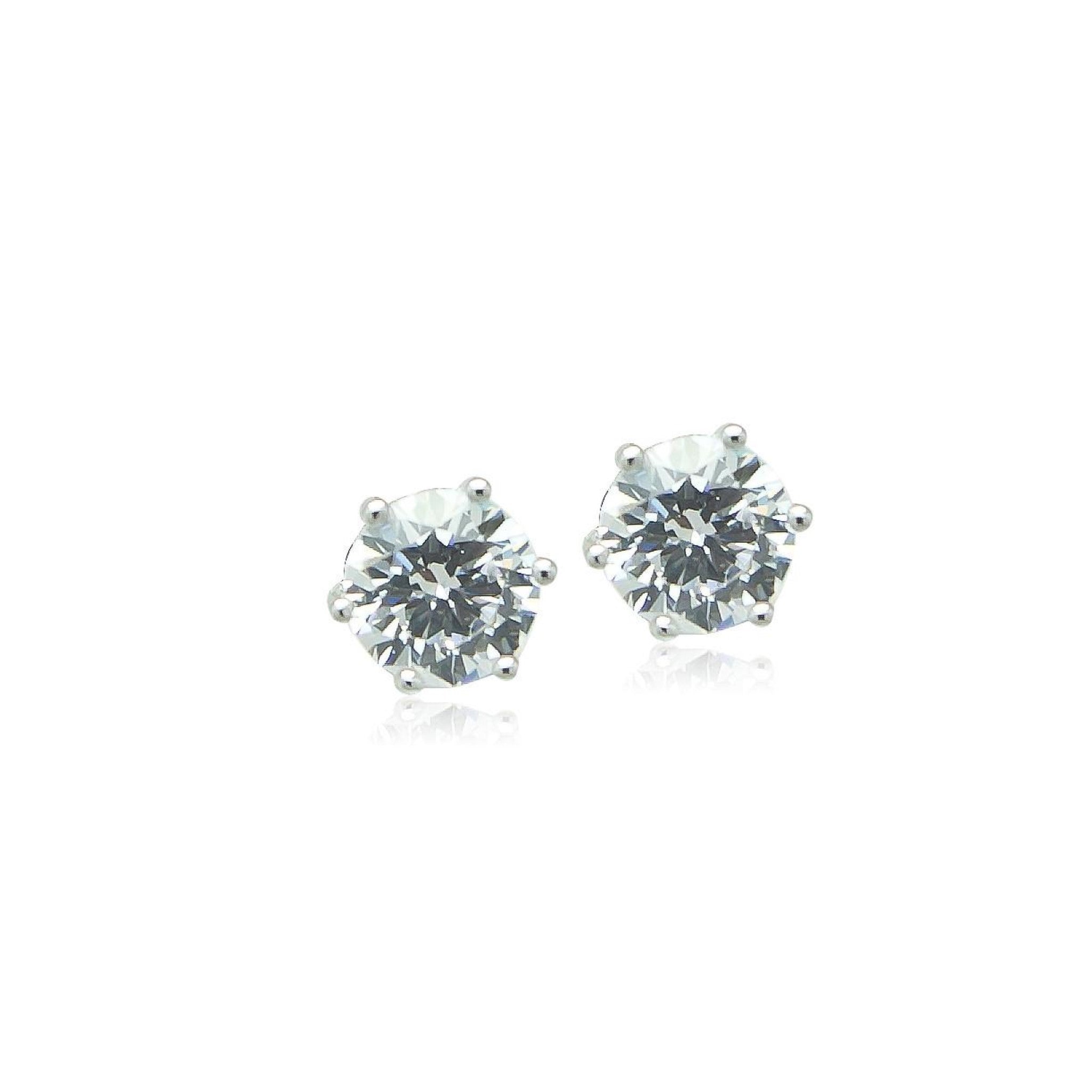 7mm cubic zirconia 2024 stud earrings