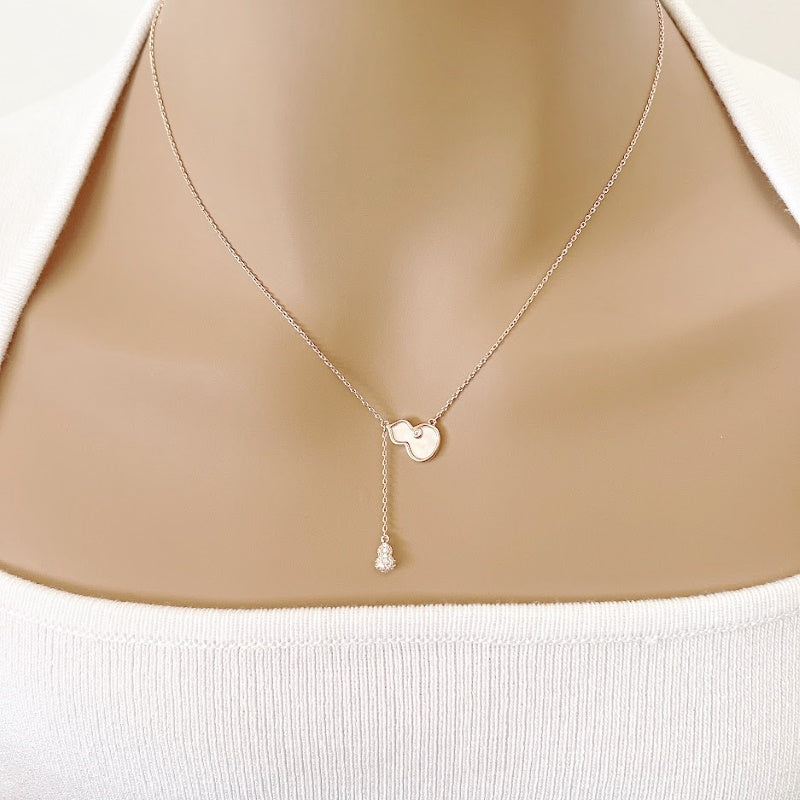 Gourd-Hulu Cubic Zirconia Necklace - CHOMEL