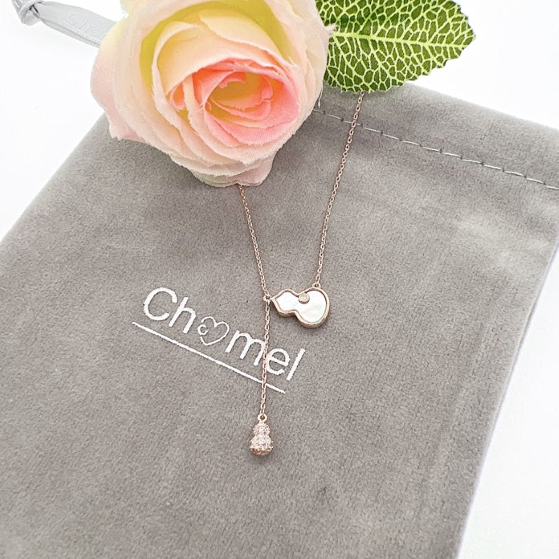 Gourd-Hulu Cubic Zirconia Necklace - CHOMEL