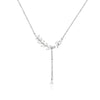 Leaf Cubic Zirconia Necklace - CHOMEL